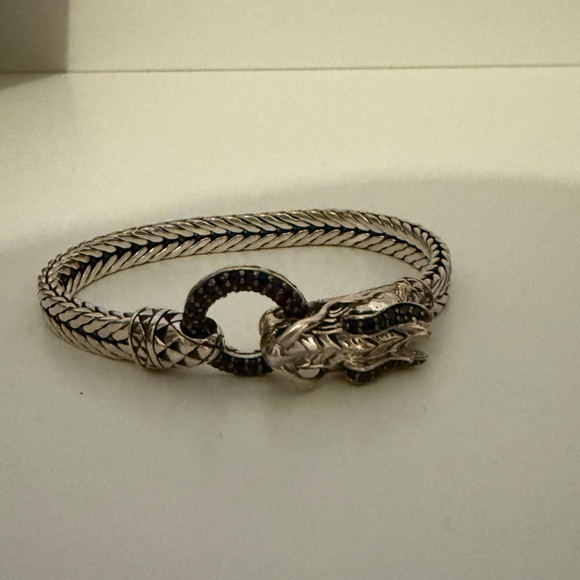 John Hardy Black Sapphire & diamond dragon bracelet - Picture 5 of 5